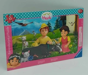 Ravensburger 05071 Rahmenpuzzle Heidi Gemeinsam auf der Alm 15 Teile Puzzle NEU - Picture 1 of 8