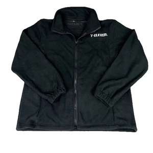 7-Eleven 7-11 Black Fleece Softshell Jacket Employee Uniform Women’s Size Medium - Picture 1 of 11