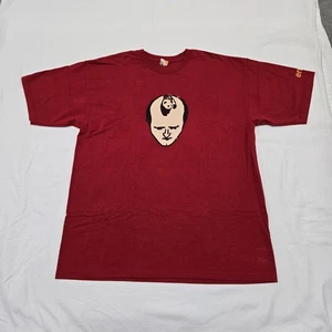 Gr. MEDIUM Vintage Enjoi Red Hairline Face T-Shirt Skateboarding Graphic Tee Y2K - Bild 1 von 13