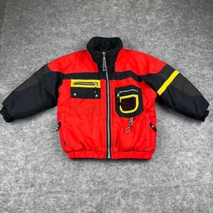 Vintage Obermeyer Youth Kids Ski Snowboard Jacket Red Size 5 Grow with You Coat - Picture 1 of 13