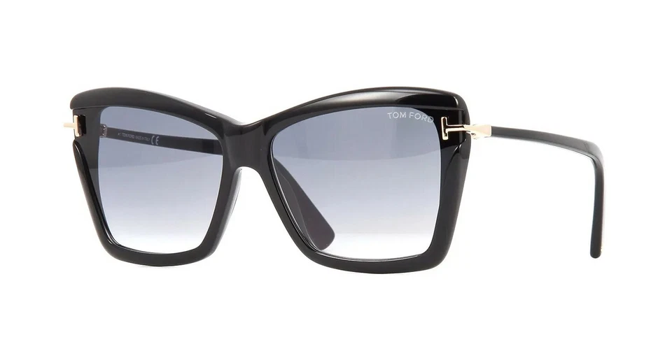 Tom Ford Sunglasses Ft0849 Leah 01b Black Smoke Lady