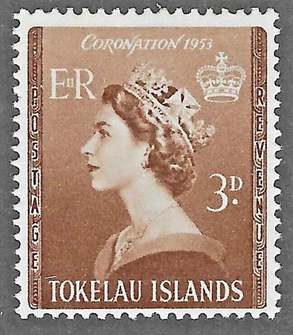 Tokelau (1953) - Scott # 4,  MH Cover