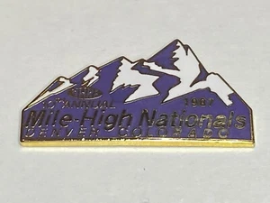 NHRA Drag Racing Race Lapel Pin 10th Annual Mile-High Nationals Denver CO 1987 - Picture 1 of 2
