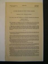 Government Report 1884 Relief of Harry I Todd Keeper of KY Penitentiary 