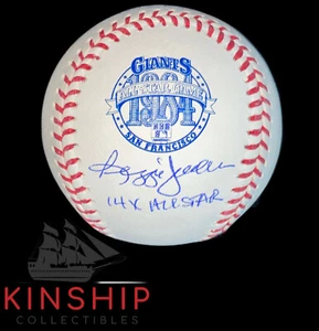 Reggie Jackson signed Rawlings 1984 All Star Logo Baseball JSA Inscribed AQTY - Picture 1 of 1