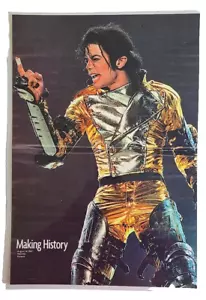 Michael Jackson laminiertes 15 1/4" Poster 1997 Making History World Tour Finnland - Bild 1 von 5