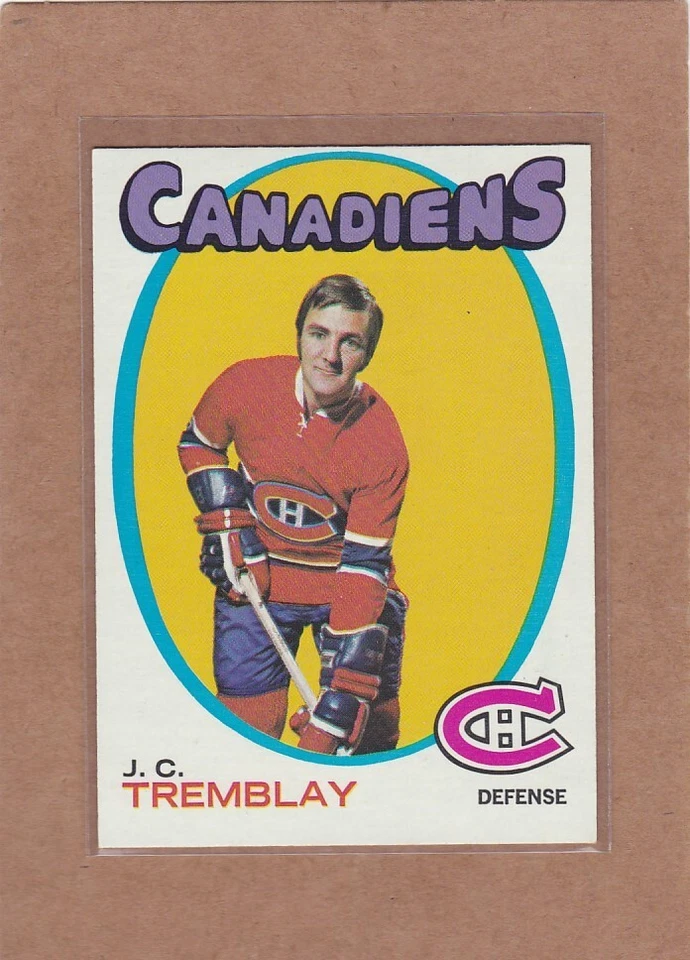 1971-72 TOPPS HOCKEY JC TREMBLAY #130 CANADIENS EXMT *A35489 - Image 1 of 1