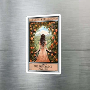 The Princess of Peaches Tarot Card Sticker, 3" x 4" - Picture 1 of 7