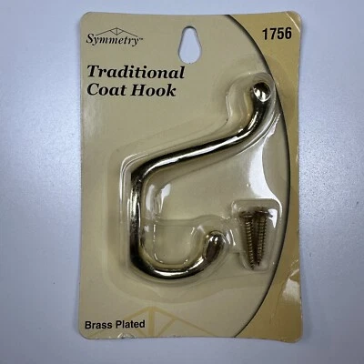 Symmetry 传统外套钩带螺丝,镀黄铜,1756 — 第 1/2 张图片
