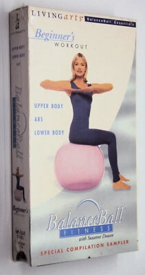 BALANCEBALL FITNESS BEGINNER'S WORKOUT New VHS Balance Ball Suzanne Deason - Image 1 of 4