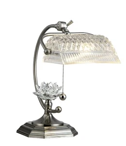Dale Tiffany 1 bulb Table Lamps with Satin Nickel finish - GT12208 - Picture 1 of 2