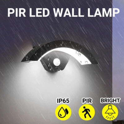 LED Wandlampe mit Bewegungsmelder 18W IP65 Sensor Deko Außenleuchte Wandleuchte - Bild 1 von 4