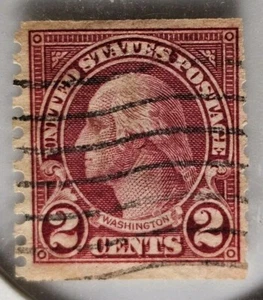George Washington 2 Cent (Type II) 1923-29 Rotary Press Coils Perf 10 Vertical - Bild 1 von 1