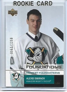 Alexei Smirnov-Ducks-2002-03 Upper Deck Foundations Rookie Card #144 (153/1250) - Picture 1 of 2