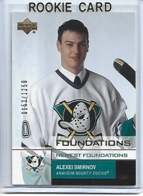 Alexei Smirnov-Ducks-2002-03 Upper Deck Foundations Rookie Card #144 (153/1250) - Image 1 of 2