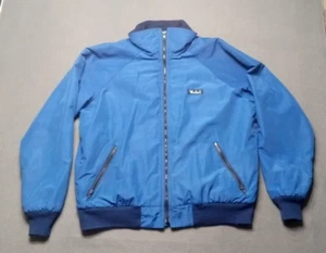 Vintage Woolrich Full Zip Jacket Fleece Lined Men's Size L? Blue Made in USA - Picture 1 of 20