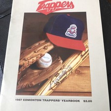 Edmonton Trappers 1987 Yearbook PCL Dante Bichette Ron Kittle Baseball