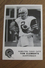 Tom Clements  ( Notre Dame) 1981 Jogo card #18 creased