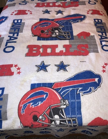 Vintage NFL Team Blanket Buffalo Bills Twin/Full Size by The Northwest Company Cover