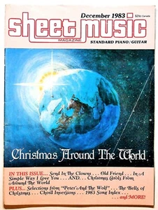 Sheet Music Magazine December 1983 Christmas Around The World - Foto 1 di 1