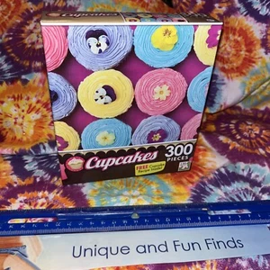 LPF Pretty Edible Cupcakes 300 Piece 18.25in x 11in  Puzzle with Cupcake Recipe - Picture 1 of 4
