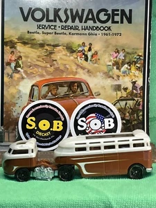 Hot Wheels Custom Volkswagen Hauler Brown 2 Pc Diecast 1:64 NM Cond VW Bus Van - Picture 1 of 12