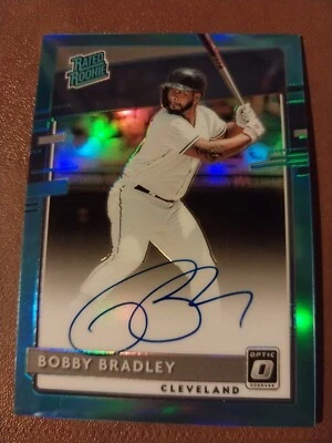 2020 BOBBY BRADLEY DONRUSS OPTIC BLUE AUTOGRAPHED AUTO RATED ROOKIE CARD RC /35 - Image 1 of 2