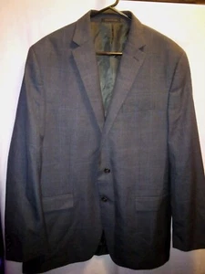 Blazer CHAPS Ralph Lauren Hombre Abrigo Deportivo Gris Ventana 2 Botones Talla 44L - Imagen 1 de 10