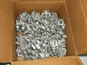 Chicago 3/8" Wire Rope Cable Clip Clamp Galvanized USA Lot of 50 - Picture 1 of 5