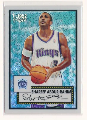 SHAREEF ABDUR-RAHIM 2005-06 TOPPS STYLE CHROME REFRACTOR 95/299 SACRAMENTO KINGS - Image 1 of 2