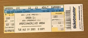 2009 GREEN DAY 21ST CENTURY BREAKDOWN TOUR MIAMI CONCERT TICKET STUB DOOKIE - Picture 1 of 2