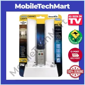 Sensor Brite Under Cabinet Lights◉AS SEEN ON TV◉2 Pack◉USB RechargeableWith Dock - Picture 1 of 10