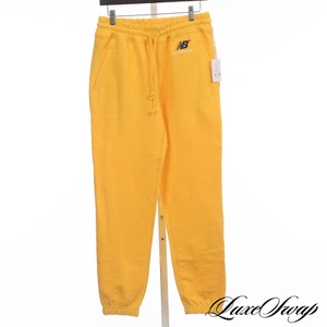 NWT Aime Leon Dore x New Balance Daffodil Yellow Thick Jogger Sweatpants S NR - Picture 1 of 13