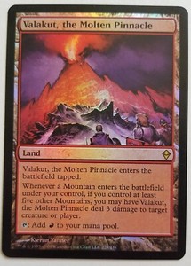 MtG foil Valakut, the Molten Pinnacle (#228) ×1 - LP Zendikar NEXT DAY SHIPPING!