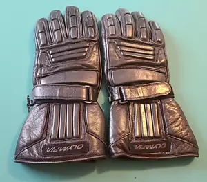 Vintage Olympia Leather Padded Thinsulate Motorcycle Riding Gloves Men's L - Bild 1 von 8
