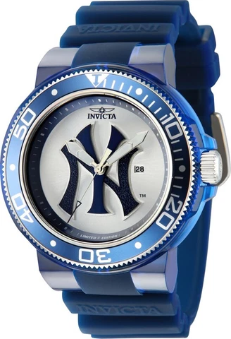 Invicta Men 52mm MLB Los NEW YORK YANKEES Anatomic Quartz Red & Blue Tone Watch Cover