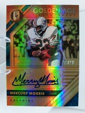 2020 Gold Standard Golden Age Autographs /99 MERCURY MORRIS #5 Miami Dolphins