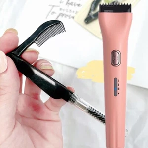eyelash curler heated+lash brush Eyelash parting Curling eyelashes Comb eyebrows - Imagen 1 de 7