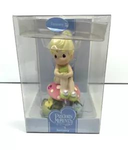 Piedra de nacimiento Precious Moments TinkerBell con alas iluminadas - Enero retirado - Imagen 1 de 6