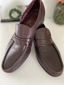 Florsheim Comfortech Signature Herrenschuhe 10.5C Burgunderrot Halbschuhe Elegant Slipper - Bild 1 von 12