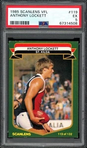 PSA 5 - 1986 St Kilda Saints VFL AFL Scanlens Rookie Graded Card - Tony Lockett - Picture 1 of 3