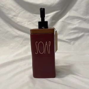 Rae Dunn Soap Dispenser Maroon NEW! - Picture 1 of 10