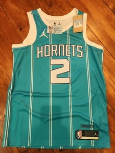 Nike Jordan Charlotte Hornets Lamelo Ball #2 Swingman Jersey Men's Size 44 M - Picture 1 of 5