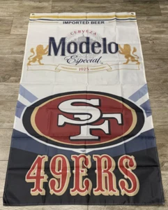 San Francisco 49ers Modelo Beer 3x5 FT Flag NFL Champions Banner Gift - Picture 1 of 1