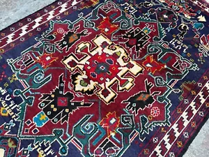 Stunning Rug 3.1 x 5.1 ft Afghan Nomadic Handmade Rug, Baluchi Tribal Oushak Rug - Picture 1 of 14