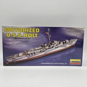 LINDBERG  U.S.S. HOLT DESTROYER ESCORT  1/300 Scale Kit MOTORIZED #1813 (sealed) - Picture 1 of 7