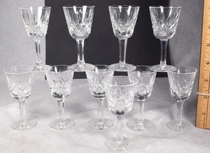 10 Waterford Crystal Lismore Cordial or Liqueur Shot Glass Stemmed Goblets 3.5" - Picture 1 of 3