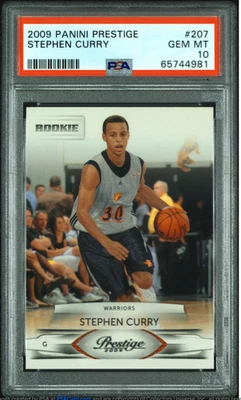 Panini Prestige Stephen Curry Rookie #207 2009-10 gema MT PSA 10 Foto 1 de 2
