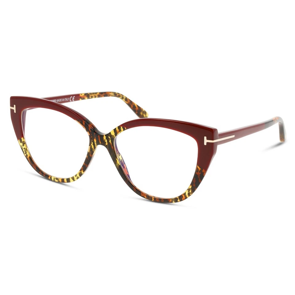 Tom Ford 5673 B/v 54 056 Havana Bordeaux Glasses Vista Eyewear Lunettes