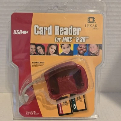 Lexar USB Card Reader for MMC & SD Memory Cards - New & Sealed - Image 1 of 4